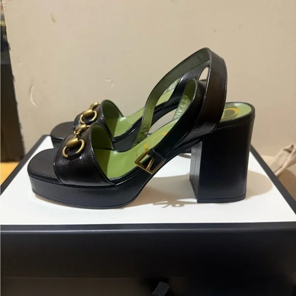 Authentic Gucci Granada Block Heels - Picture 3 of 15